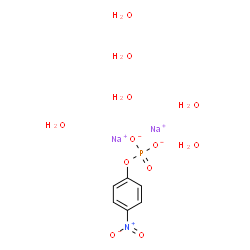 ChemSpider 2D Image | pNPP disodium hexahydrate | C6H16NNa2O12P