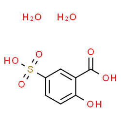 ChemSpider 2D Image | sulfosalicylic acid dihydrate | C7H10O8S