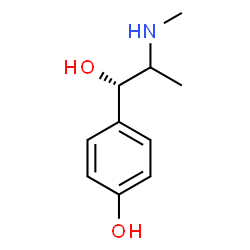 ChemSpider 2D Image | 4-[(1S)-1-Hydroxy-2-(methylamino)propyl]phenol | C10H15NO2