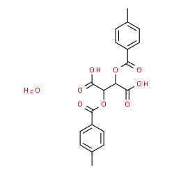 ChemSpider 2D Image | (+)-Di-1,4-toluoyl-D-tartaric acid monohydrate | C20H20O9
