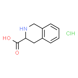 ChemSpider 2D Image | 1,2,3,4-Tetrahydro-3-isoquinolinecarboxylic acid hydrochloride | C10H12ClNO2