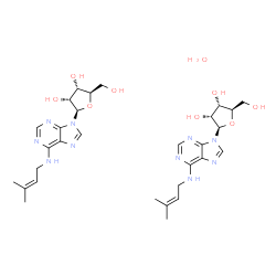 ChemSpider 2D Image | N-(3-Methyl-2-buten-1-yl)adenosine hydrate (2:1) | C30H44N10O9