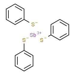 ChemSpider 2D Image | Antimony(3+) trisbenzenethiolate | C18H15S3Sb