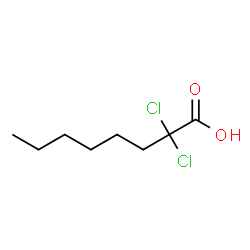 ChemSpider 2D Image | 2,2-Dichlorooctanoic acid | C8H14Cl2O2