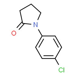 ChemSpider 2D Image | 1-(4-Chlorophenyl)-2-pyrrolidone | C10H10ClNO