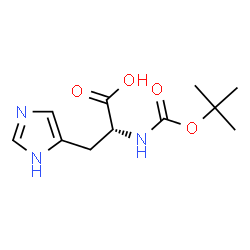 ChemSpider 2D Image | BOC-D-HIS-OH | C11H17N3O4