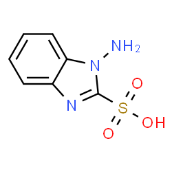 ChemSpider 2D Image | 1-aminobenzimidazole-2-sulfonic acid | C7H7N3O3S