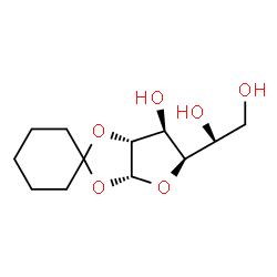 ChemSpider 2D Image | 1,2-O-Cyclohexylidene-a-D-glucofuranose | C12H20O6