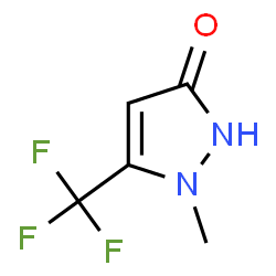 ChemSpider 2D Image | 1-Methyl-5-trifluoromethyl-1H-pyrazol-3-ol | C5H5F3N2O