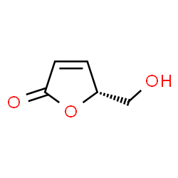 ChemSpider 2D Image | (R)-5-Hydroxymethyl-5H-furan-2-one | C5H6O3