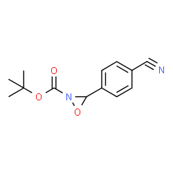 ChemSpider 2D Image | N-BOC-3-(4-Cyanophenyl)oxaziridine | C13H14N2O3