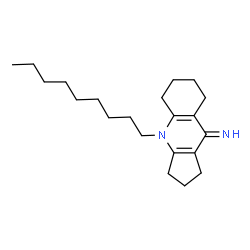 ChemSpider 2D Image | 4-Nonyl-1,2,3,4,5,6,7,8-octahydro-9H-cyclopenta[b]quinolin-9-imine | C21H34N2