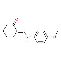 ChemSpider 2D Image | (2E)-2-{[(4-Methoxyphenyl)amino]methylene}cyclohexanone | C14H17NO2