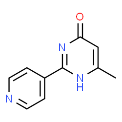 ChemSpider 2D Image | 6-methyl-2-(4-pyridyl)pyrimidin-4-ol | C10H9N3O