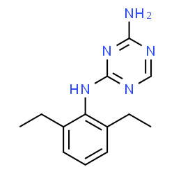 ChemSpider 2D Image | N-(2,6-Diethylphenyl)-1,3,5-triazine-2,4-diamine | C13H17N5