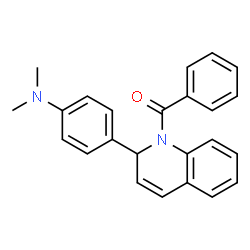 ChemSpider 2D Image | {2-[4-(Dimethylamino)phenyl]-1(2H)-quinolinyl}(phenyl)methanone | C24H22N2O