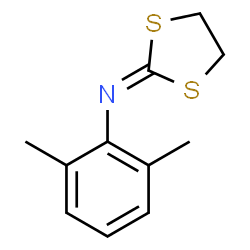 ChemSpider 2D Image | N-(2,6-Dimethylphenyl)-1,3-dithiolan-2-imine | C11H13NS2