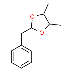 ChemSpider 2D Image | 2-Benzyl-4,5-dimethyl-1,3-dioxolane | C12H16O2