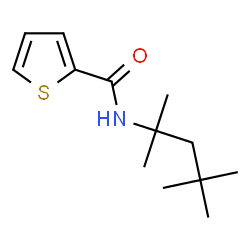 ChemSpider 2D Image | N2-(1,1,3,3-tetramethylbutyl)thiophene-2-carboxamide | C13H21NOS