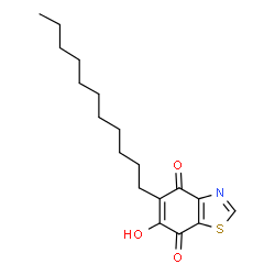 ChemSpider 2D Image | 6-Hydroxy-5-undecyl-4,7-benzothiazoledione | C18H25NO3S