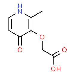 ChemSpider 2D Image | 2-[(4-hydroxy-2-methyl-3-pyridyl)oxy]acetic acid | C8H9NO4