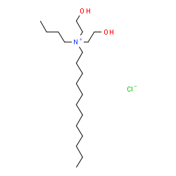 ChemSpider 2D Image | N-Butyl-N,N-bis(2-hydroxyethyl)-1-dodecanaminium chloride | C20H44ClNO2