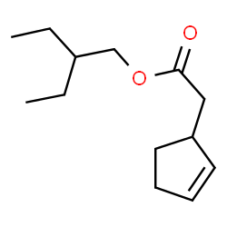 ChemSpider 2D Image | 2-Ethylbutyl 2-cyclopentene-1-acetate | C13H22O2