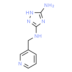 ChemSpider 2D Image | N5-(3-pyridylmethyl)-1H-1,2,4-triazole-3,5-diamine | C8H10N6