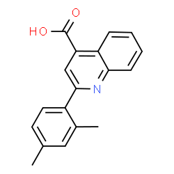 ChemSpider 2D Image | 2-(2,4-Dimethylphenyl)-4-quinolinecarboxylic acid | C18H15NO2