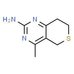 ChemSpider 2D Image | 4-Methyl-7,8-dihydro-5H-thiopyrano[4,3-d]pyrimidin-2-amine | C8H11N3S