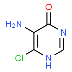 ChemSpider 2D Image | 5-amino-6-chloropyrimidin-4-ol | C4H4ClN3O