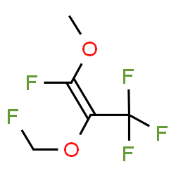 ChemSpider 2D Image | (1Z)-1,3,3,3-Tetrafluoro-2-(fluoromethoxy)-1-methoxy-1-propene | C5H5F5O2