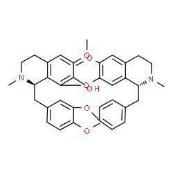 ChemSpider 2D Image | (1'beta)-6,6',12-Trimethoxy-2,2'-dimethylberbaman-7-ol | C37H40N2O6
