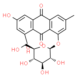 ChemSpider 2D Image | emodin 1-O-?-D-glucoside | C21H20O10