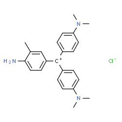 ChemSpider 2D Image | (4-Amino-3-methylphenyl)bis(4-(dimethylamino)phenyl)methylium chloride | C24H28ClN3