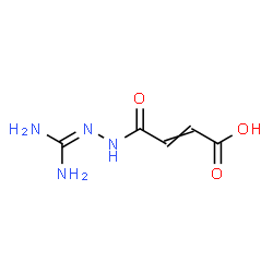 ChemSpider 2D Image | 4-[2-(Diaminomethylene)hydrazino]-4-oxo-2-butenoic acid | C5H8N4O3