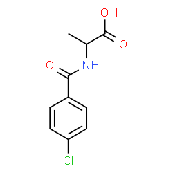 ChemSpider 2D Image | N-(4-Chlorobenzoyl)alanine | C10H10ClNO3
