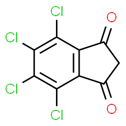 ChemSpider 2D Image | 4,5,6,7-Tetrachloro-1H-indene-1,3(2H)-dione | C9H2Cl4O2