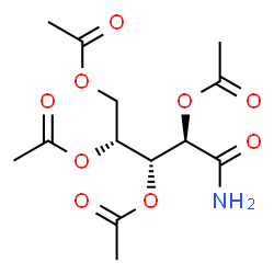 ChemSpider 2D Image | (2R,3R,4R)-5-Amino-5-oxo-1,2,3,4-pentanetetrayl tetraacetate | C13H19NO9