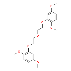 ChemSpider 2D Image | 1,1'-[Oxybis(2,1-ethanediyloxy)]bis(2,5-dimethoxybenzene) | C20H26O7