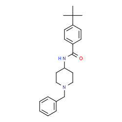 ChemSpider 2D Image | N1-(1-benzyl-4-piperidyl)-4-(tert-butyl)benzamide | C23H30N2O