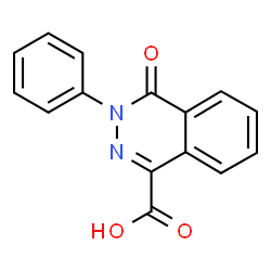 ChemSpider 2D Image | 4-oxo-3-phenylphthalazine-1-carboxylic acid | C15H10N2O3