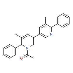ChemSpider 2D Image | 1-(5,5'-Dimethyl-6,6'-diphenyl-3,6-dihydro-3,3'-bipyridin-1(2H)-yl)ethanone | C26H26N2O