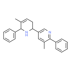 ChemSpider 2D Image | 5,5'-Dimethyl-6,6'-diphenyl-1,2,3,6-tetrahydro-2,3'-bipyridine | C24H24N2