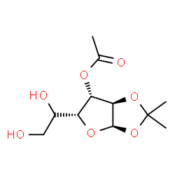 ChemSpider 2D Image | 3-O-Acetyl-1,2-O-isopropylidene-alpha-D-glucofuranose | C11H18O7