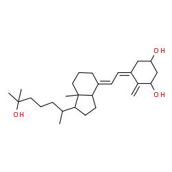 ChemSpider 2D Image | (5Z,7E)-9,10-Secocholesta-5,7,10-triene-1,3,25-triol | C27H44O3