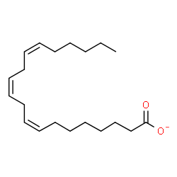ChemSpider 2D Image | (Z,Z,Z)-8,11,14-Icosatrienoate | C20H33O2