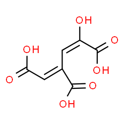 ChemSpider 2D Image | 4-carboxy-2-hydroxy-cis,cis-muconic acid | C7H6O7