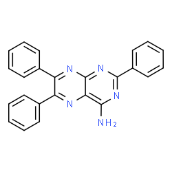 ChemSpider 2D Image | 2,6,7-Triphenyl-4-pteridinamine | C24H17N5