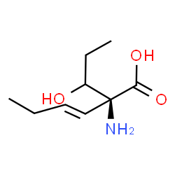 ChemSpider 2D Image | 2-Butenyl-4-methyl-L-threonine | C9H17NO3